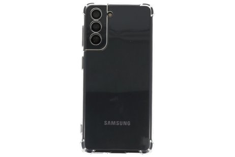 Schokbestendig Back Cover - Shock Proof Hoesje - Geschikt voor Samsung Galaxy S21 - Transparant