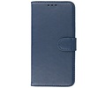 BAOHU Hoesje Geschikt voor iPhone 13 - Kaarthouder Book Case Telefoonhoesje - Navy