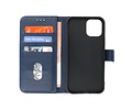BAOHU Hoesje Geschikt voor iPhone 13 - Kaarthouder Book Case Telefoonhoesje - Navy