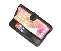 BAOHU Echt Lederen Book Case Hoesje - Leren Portemonnee Telefoonhoesje - Geschikt voor iPhone XR - Zwart
