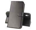 BAOHU Echt Lederen Book Case Hoesje - Leren Portemonnee Telefoonhoesje - Geschikt voor iPhone XR - Zwart