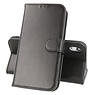 BAOHU Lederen Book Case Telefoonhoesje iPhone XR Zwart