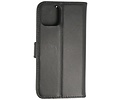 BAOHU Echt Lederen Book Case Hoesje - Leren Portemonnee Telefoonhoesje - Geschikt voor iPhone 11 Pro Max - Zwart