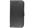 BAOHU Echt Lederen Book Case Hoesje - Leren Portemonnee Telefoonhoesje - Geschikt voor iPhone 13 Pro - Zwart