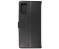 BAOHU Echt Lederen Book Case Hoesje - Leren Portemonnee Telefoonhoesje - Geschikt voor Samsung Galaxy S20 Plus - Zwart