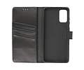 BAOHU Echt Lederen Book Case Hoesje - Leren Portemonnee Telefoonhoesje - Geschikt voor Samsung Galaxy S20 Plus - Zwart