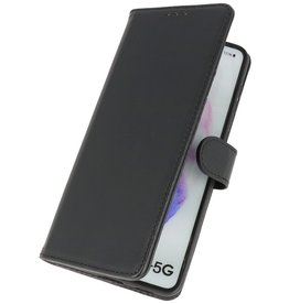 BAOHU Lederen Book Case Telefoonhoesje Samsung Galaxy S21 Plus Zwart