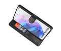 BAOHU Echt Lederen Book Case Hoesje - Leren Portemonnee Telefoonhoesje - Geschikt voor Samsung Galaxy S21 Plus - Zwart