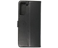 BAOHU Echt Lederen Book Case Hoesje - Leren Portemonnee Telefoonhoesje - Geschikt voor Samsung Galaxy S21 Plus - Zwart