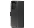 BAOHU Echt Lederen Book Case Hoesje - Leren Portemonnee Telefoonhoesje - Geschikt voor Samsung Galaxy S21 FE - Zwart