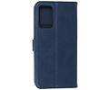 Hoesje Geschikt voor de Oppo A16 - A53s 5G - A55 5G - Kaarthouder Book Case Telefoonhoesje - Navy