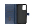 BAOHU Hoesje Geschikt voor de Oppo A16 - A53s 5G - A55 5G - Kaarthouder Book Case Telefoonhoesje - Navy