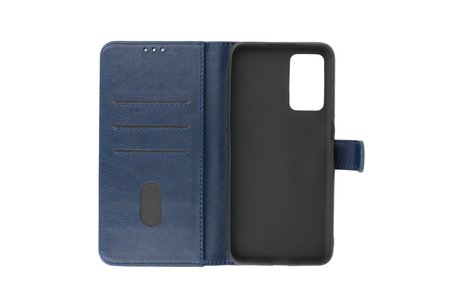 BAOHU Hoesje Geschikt voor de Oppo A16 - A53s 5G - A55 5G - Kaarthouder Book Case Telefoonhoesje - Navy