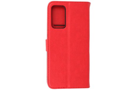 BAOHU Hoesje Geschikt voor de Oppo A16 - A53s 5G - A55 5G - Kaarthouder Book Case Telefoonhoesje - Rood