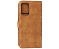 Oppo A16 - A53s 5G - A55 5G Hoesje Kaarthouder Book Case Telefoonhoesje Bruin