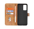 Oppo A16 - A53s 5G - A55 5G Hoesje Kaarthouder Book Case Telefoonhoesje Bruin