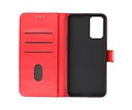 Oppo A74 5G - A93 5G - A54 5G Hoesje Kaarthouder Book Case Telefoonhoesje Rood