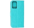 Oppo A74 5G - A93 5G - A54 5G Hoesje Kaarthouder Book Case Telefoonhoesje Groen