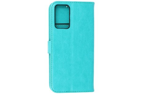 Oppo A74 5G - A93 5G - A54 5G Hoesje Kaarthouder Book Case Telefoonhoesje Groen