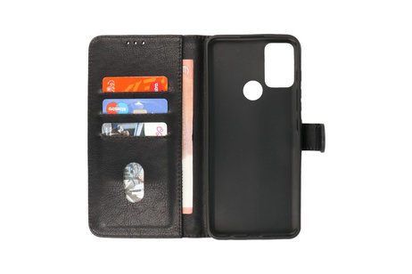 BAOHU Hoesje Geschikt voor Motorola Moto G50 5G - Kaarthouder Book Case Telefoonhoesje - Zwart