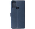 Motorola Moto G50 5G Hoesje Kaarthouder Book Case Telefoonhoesje Navy