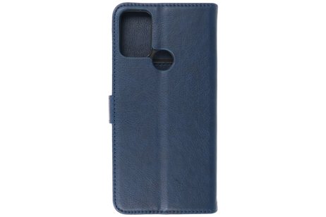 BAOHU Hoesje Geschikt voor Motorola Moto G50 5G - Kaarthouder Book Case Telefoonhoesje - Navy