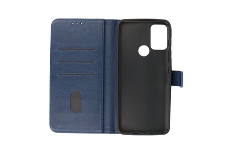 BAOHU Hoesje Geschikt voor Motorola Moto G50 5G - Kaarthouder Book Case Telefoonhoesje - Navy