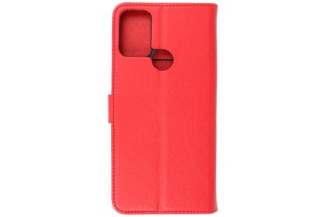 BAOHU Hoesje Geschikt voor Motorola Moto G50 5G - Kaarthouder Book Case Telefoonhoesje - Rood
