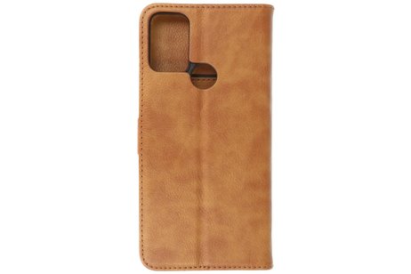 BAOHU Hoesje Geschikt voor Motorola Moto G50 5G - Kaarthouder Book Case Telefoonhoesje - Bruin