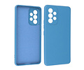 Fashion Backcover Telefoonhoesje - Color Hoesje - Geschikt voor Samsung Galaxy A33 5G - Navy