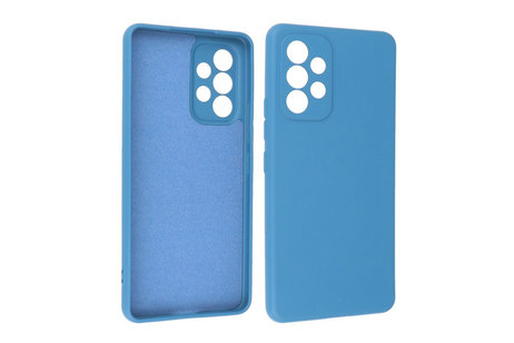 Fashion Backcover Telefoonhoesje - Color Hoesje - Geschikt voor Samsung Galaxy A33 5G - Navy