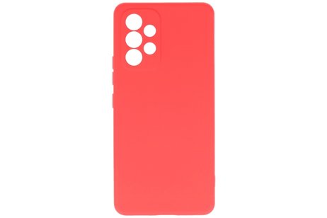 Fashion Backcover Telefoonhoesje - Color Hoesje - Geschikt voor Samsung Galaxy A33 5G - Rood