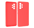 Fashion Backcover Telefoonhoesje - Color Hoesje - Geschikt voor Samsung Galaxy A33 5G - Rood