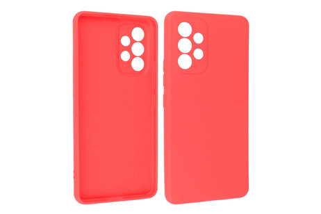 Fashion Backcover Telefoonhoesje - Color Hoesje - Geschikt voor Samsung Galaxy A33 5G - Rood