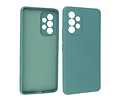 Fashion Backcover Telefoonhoesje - Color Hoesje - Geschikt voor Samsung Galaxy A33 5G - Donker Groen