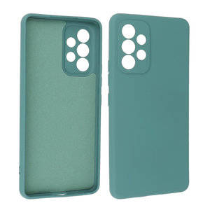 Fashion Backcover Telefoonhoesje - Color Hoesje - Geschikt voor Samsung Galaxy A33 5G - Donker Groen