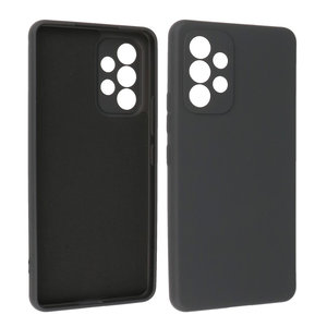 BAOHU Fashion Backcover Telefoonhoesje - Color Hoesje - Geschikt voor Samsung Galaxy A53 5G - Zwart