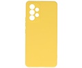 Fashion Backcover Telefoonhoesje - Color Hoesje - Geschikt voor Samsung Galaxy A53 5G - Geel