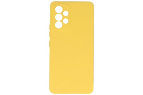 BAOHU Fashion Backcover Telefoonhoesje - Color Hoesje - Geschikt voor Samsung Galaxy A53 5G - Geel