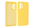 BAOHU Fashion Backcover Telefoonhoesje - Color Hoesje - Geschikt voor Samsung Galaxy A53 5G - Geel