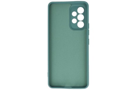 Fashion Backcover Telefoonhoesje - Color Hoesje - Geschikt voor Samsung Galaxy A53 5G - Donker Groen