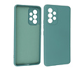 Fashion Backcover Telefoonhoesje - Color Hoesje - Geschikt voor Samsung Galaxy A53 5G - Donker Groen