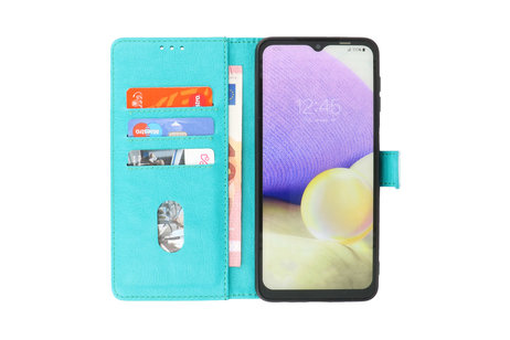 Zakelijke Book Case Telefoonhoesje - Portemonnee Hoesje - Geschikt voor Samsung Galaxy S22 Plus - Groen