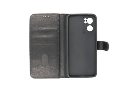 BAOHU Zakelijke Book Case Telefoonhoesje - Portemonnee Hoesje - Geschikt voor Oppo Reno7 SE 5G - Zwart