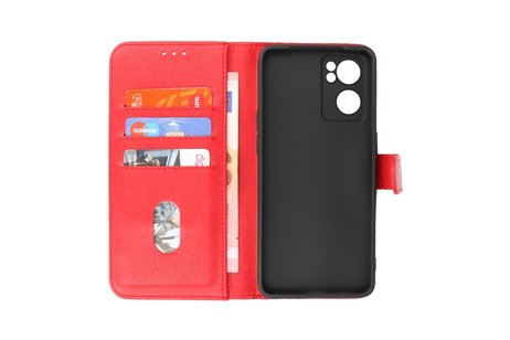 BAOHU Zakelijke Book Case Telefoonhoesje - Portemonnee Hoesje - Geschikt voor Oppo Reno7 SE 5G - Rood