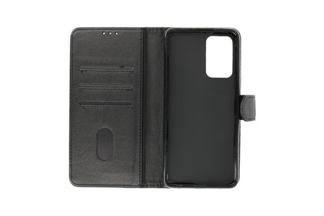 Zakelijke Book Case Telefoonhoesje - Portemonnee Hoesje - Geschikt voor Samsung Galaxy M52 5G - Zwart