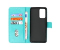 BAOHU Zakelijke Book Case Telefoonhoesje - Portemonnee Hoesje - Geschikt voor Samsung Galaxy M52 5G - Groen