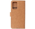 BAOHU Zakelijke Book Case Telefoonhoesje - Portemonnee Hoesje - Geschikt voor Samsung Galaxy M52 5G - Bruin