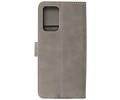 Zakelijke Book Case Telefoonhoesje - Portemonnee Hoesje - Geschikt voor Samsung Galaxy M52 5G - Grijs