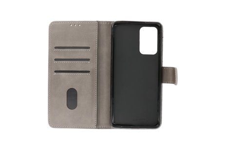 Zakelijke Book Case Telefoonhoesje - Portemonnee Hoesje - Geschikt voor Samsung Galaxy M52 5G - Grijs